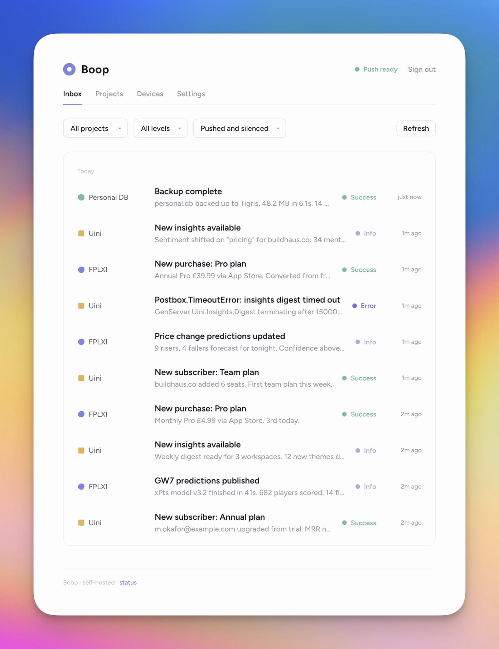 Boop, un Sentry self-hosted en 8 Mo · Mailflare — Veille #72 Image de l'article