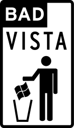 Logo de la campagne de la FSF contre Microsoft Vista