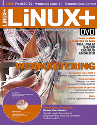 Couverture Linux+ DVD juin 2008