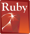 Le logo du langage de programmation Ruby